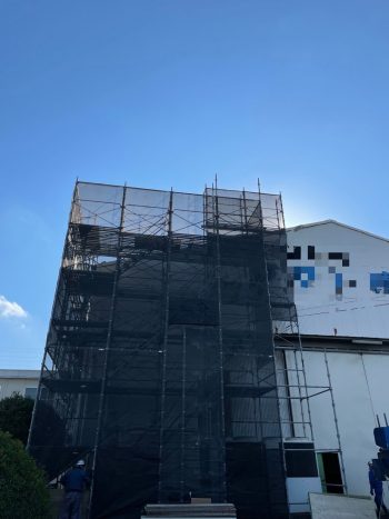 奈良県 屋根工事用足場施工